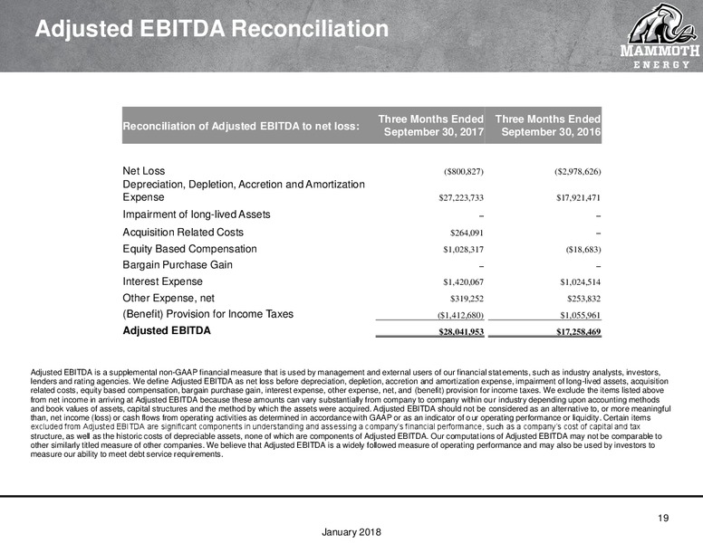 Goldman Sachs Energy Conference – Mammoth Energy Services Inc. – slide 19