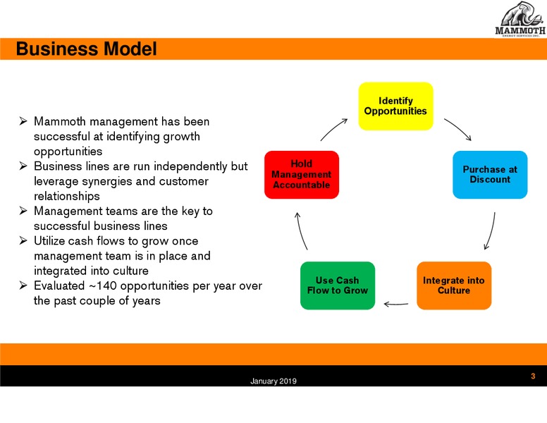 January 2019 Marketing Presentation – Mammoth Energy Services Inc. – slide 3