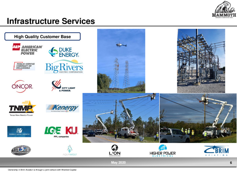 1Q 2020 Earnings Presentation – Mammoth Energy Services Inc. – slide 6