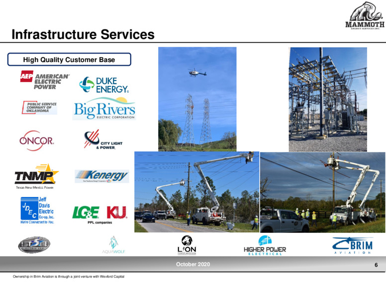 Q3 2020 Earnings Presentation – Mammoth Energy Services Inc. – slide 6