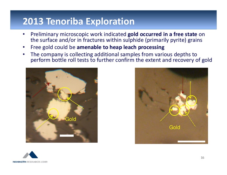 October 2016 Corporate Presentation – Mammoth Resources Corp – slide 15