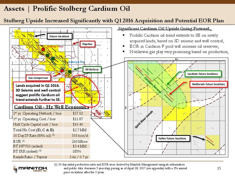 June 2017 Corporate Presentation – Manitok Energy Inc. – slide 13
