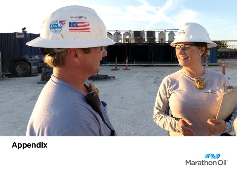 First Quarter 2017 Financial and Operational Reveiw – Marathon Oil Corp – slide 17