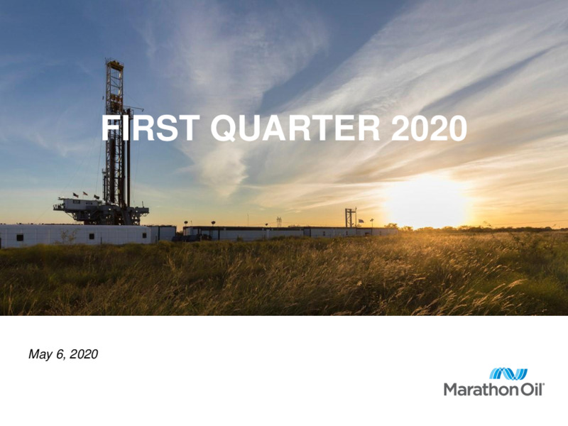 1Q 2020 Earnings Results – Marathon Oil Corp – slide 1