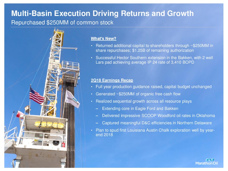 Barclays Global CEO Energy Power Conference – Marathon Oil Corp – slide 2