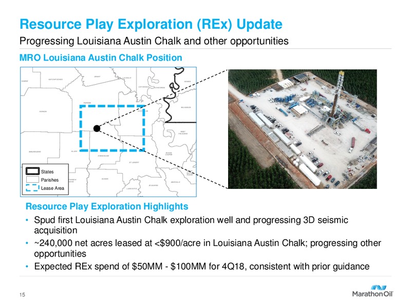 3Q 2018 Earnings – Marathon Oil Corp – slide 14