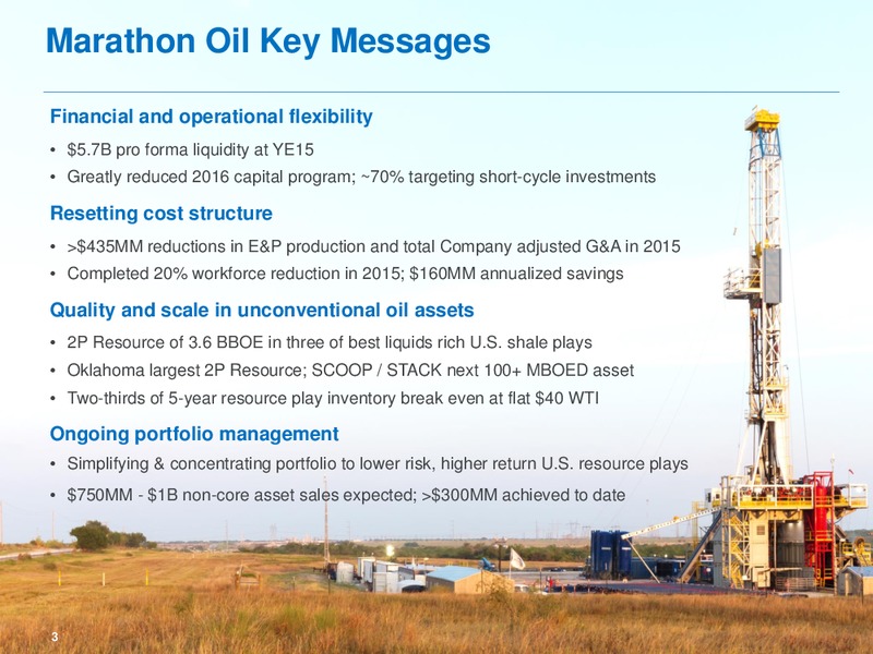 Scotia Howard Weil Energy Conference – Marathon Oil Corp – slide 2