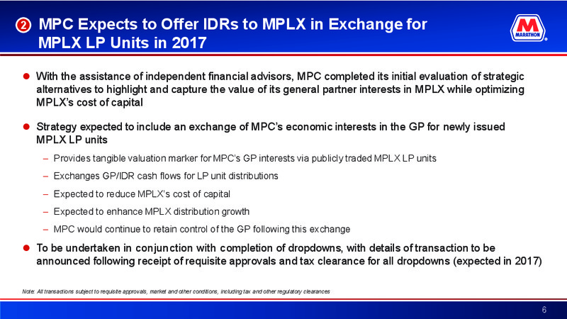 Strategic Actions to Enhance – Marathon Petroleum Corporation – slide 5