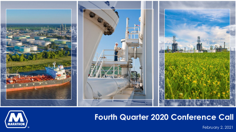 Fourth Quarter 2020 Presentation – Marathon Petroleum Corporation – slide 1