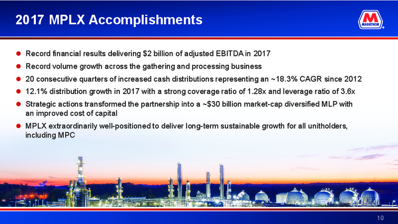 Credit Suisse 23rd Annual Energy Summit – Marathon Petroleum Corporation – slide 9