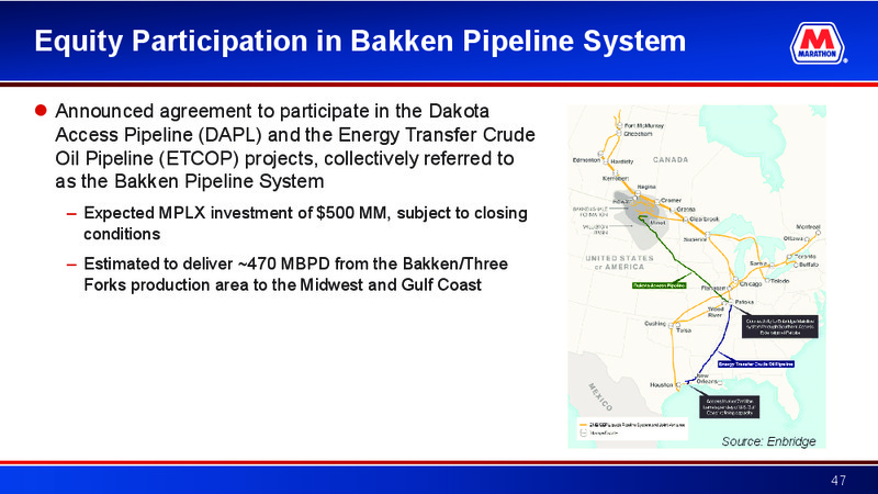 Credit Suisse Energy Summit – Marathon Petroleum Corporation – slide 46