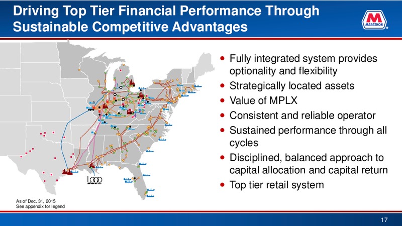 Credit Suisse 21st Annual Energy Summit – Marathon Petroleum Corporation – slide 16