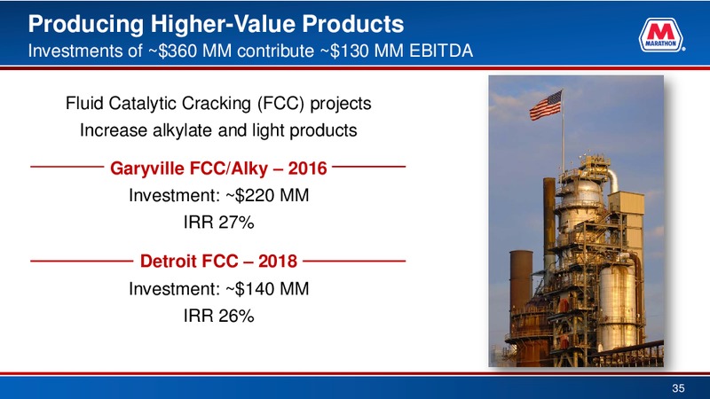 Credit Suisse 21st Annual Energy Summit – Marathon Petroleum Corporation – slide 34