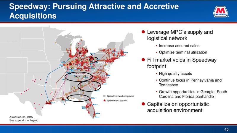 Credit Suisse 21st Annual Energy Summit – Marathon Petroleum Corporation – slide 39