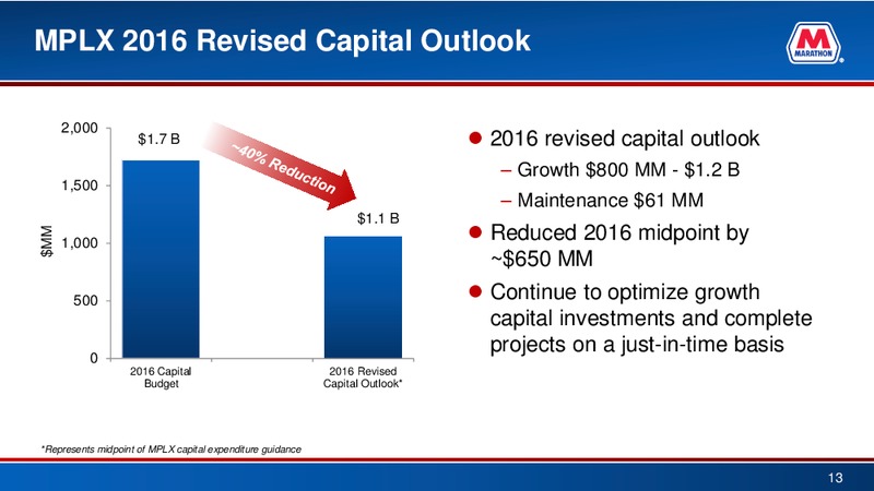 BAML 2016 Refining Conference – Marathon Petroleum Corporation – slide 12