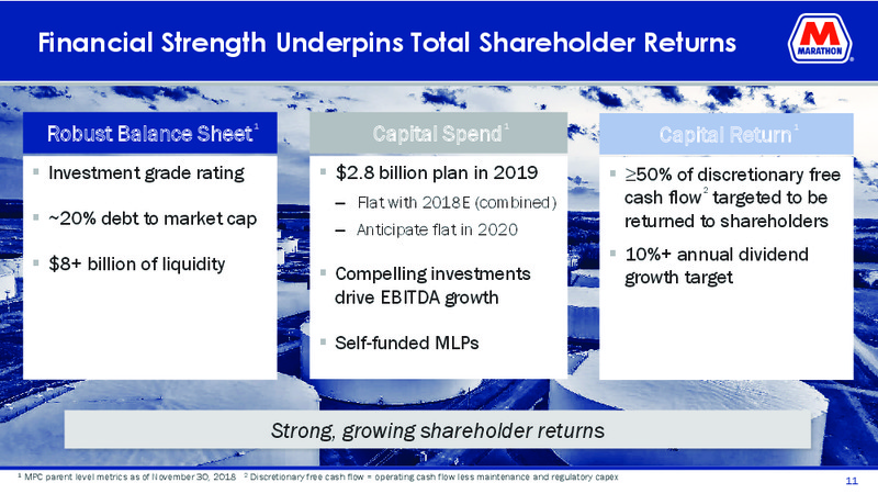 Mizuho Energy Summit – Marathon Petroleum Corporation – slide 9