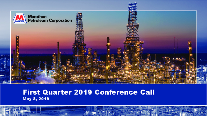 1Q 2019 Earnings Presentation – Marathon Petroleum Corporation – slide 1