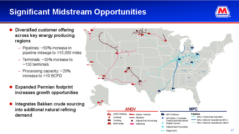 May 2018 Corporate Presentation – Marathon Petroleum Corporation – slide 15
