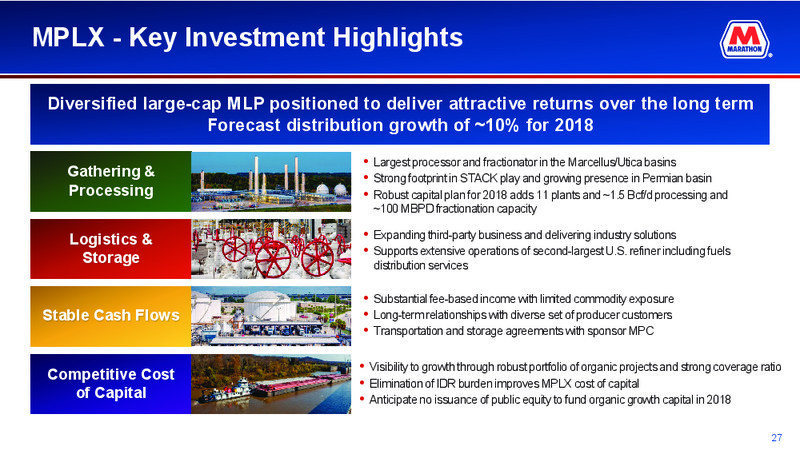 May 2018 Corporate Presentation – Marathon Petroleum Corporation – slide 25