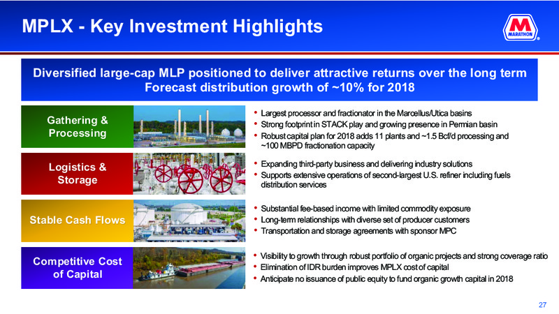 June 2018 Corporate – Marathon Petroleum Corporation – slide 25