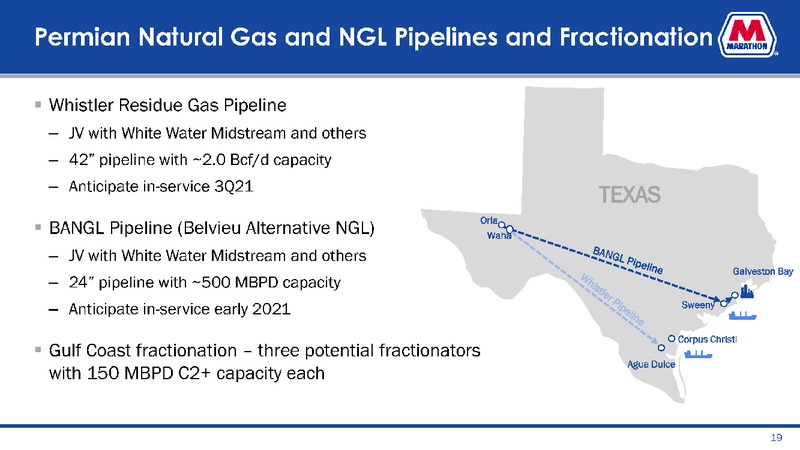 September 2019 Investor Presentation – Marathon Petroleum Corporation – slide 19