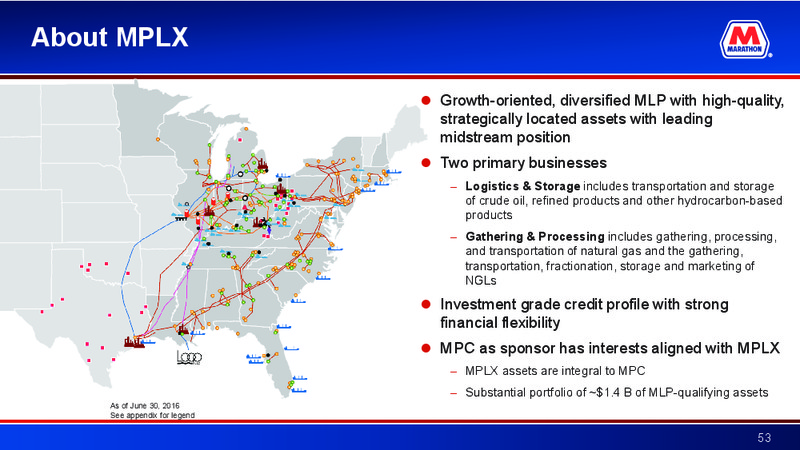2016 Deutsche Bank Energy Summit – Marathon Petroleum Corporation – slide 52