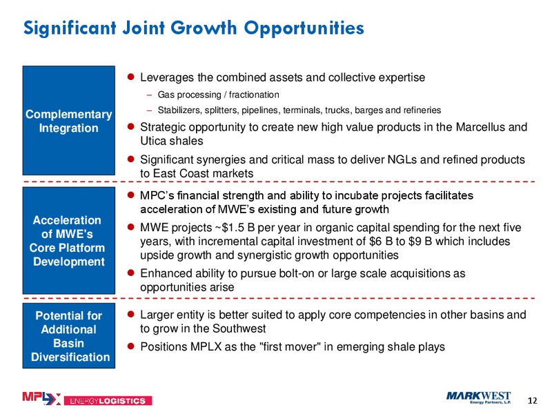 JULY 2015 INVESTOR PRESENTATION – Markwest Energy Partners, L.P. – slide 10