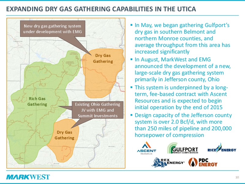 Q3 2015 Conference Call – Markwest Energy Partners, L.P. – slide 8
