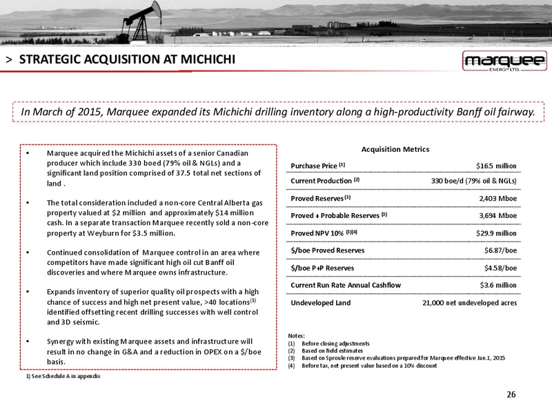 EnerCom The Oil and Gas Conference 2015 – Marquee Energy Ltd. – slide 25