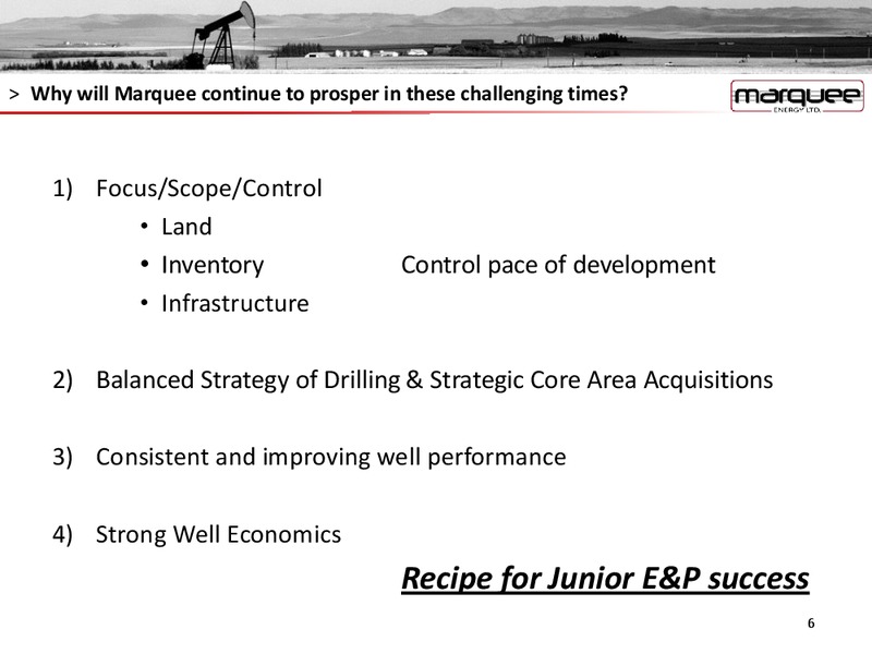 September 2015 Investor Presentation – Marquee Energy Ltd. – slide 5