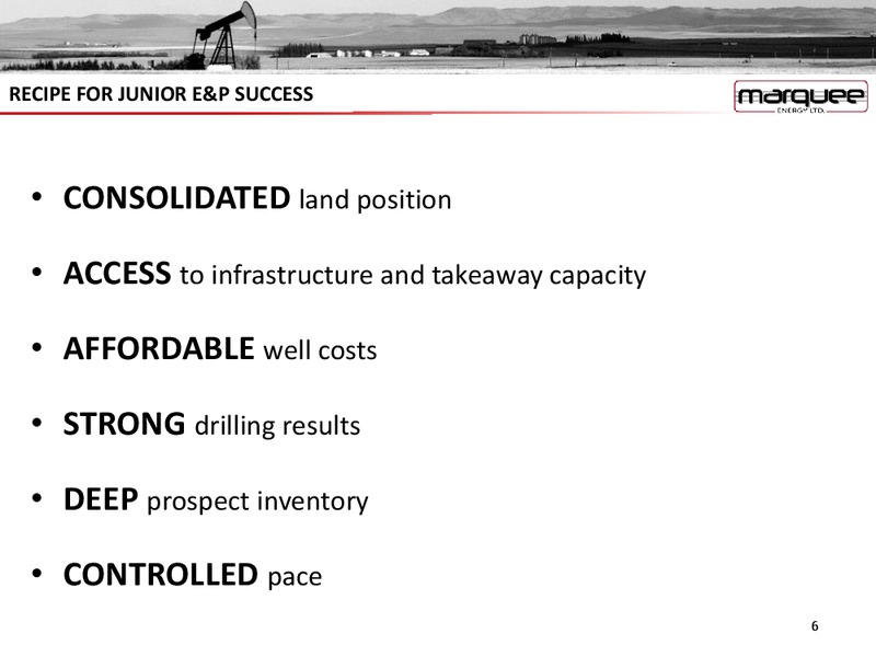 December 2015 Corporate Presentation – Marquee Energy Ltd. – slide 4