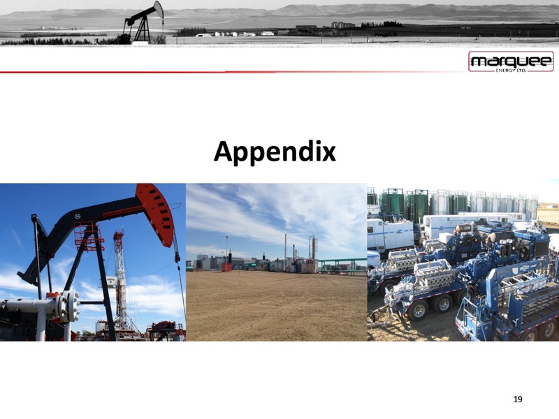 December 2015 Corporate Presentation – Marquee Energy Ltd. – slide 17
