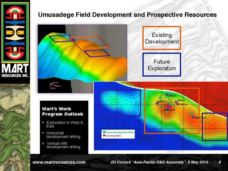 Oil Council Asia Pacific Hong Kong – Mart Resources Inc – slide 7