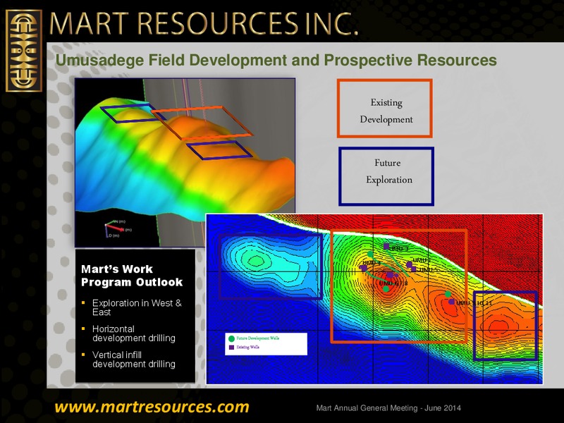 Annual General Meeting – Mart Resources Inc – slide 7