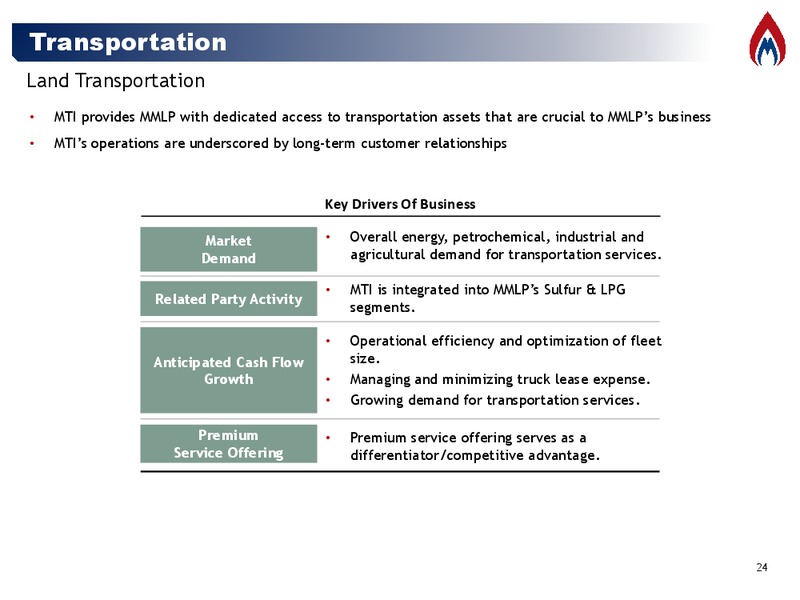 MLP and Energy Infrastructure Conference – Martin Midstream Partners Lp – slide 23