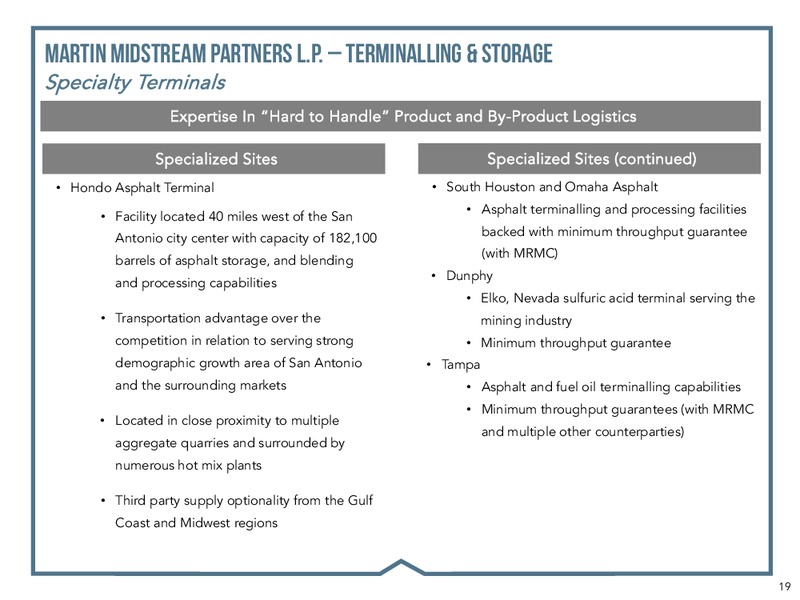 MLP and Energy Infrastructure Conference – Martin Midstream Partners Lp – slide 17