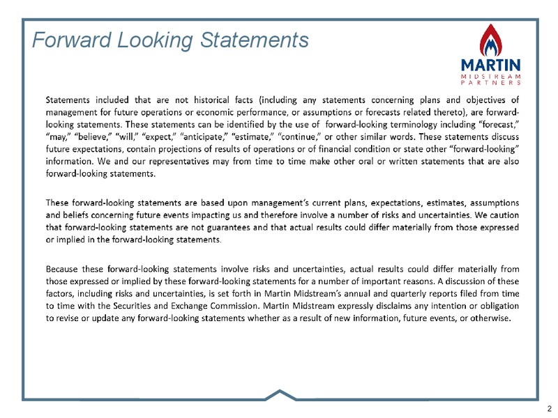 October 2018 Acquisition of Martin Transport – Martin Midstream Partners Lp – slide 2