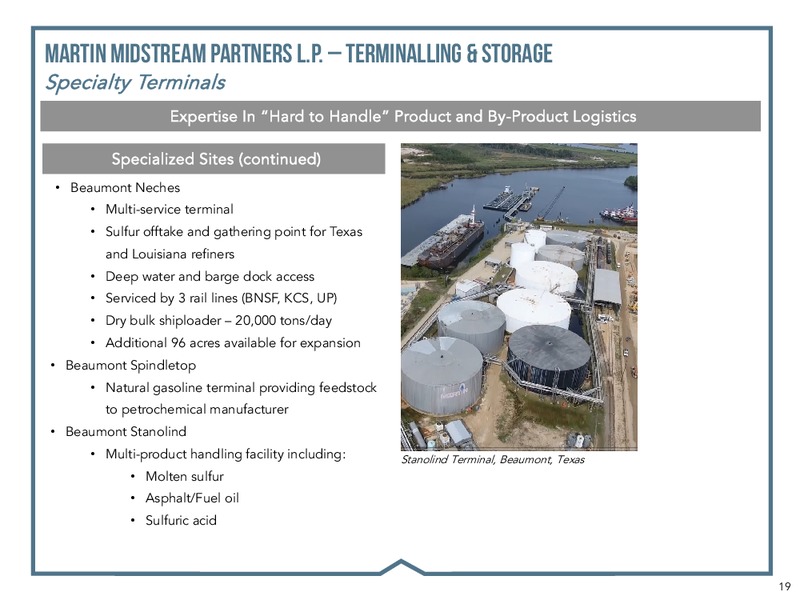 RBC CAPITAL MARKETS 2018 – Martin Midstream Partners Lp – slide 17