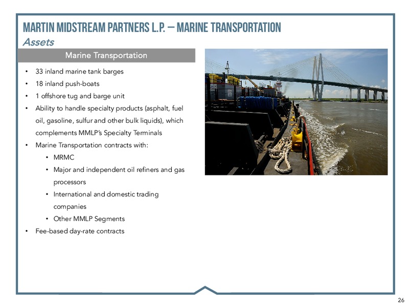 RBC CAPITAL MARKETS 2018 – Martin Midstream Partners Lp – slide 24