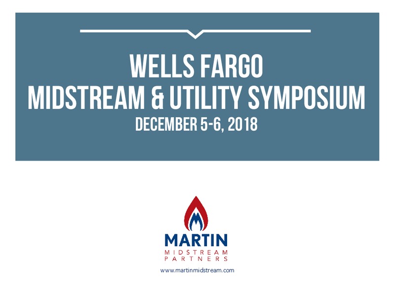 Wells Fargo Midstream and Utility Symposium – Martin Midstream Partners Lp – slide 1