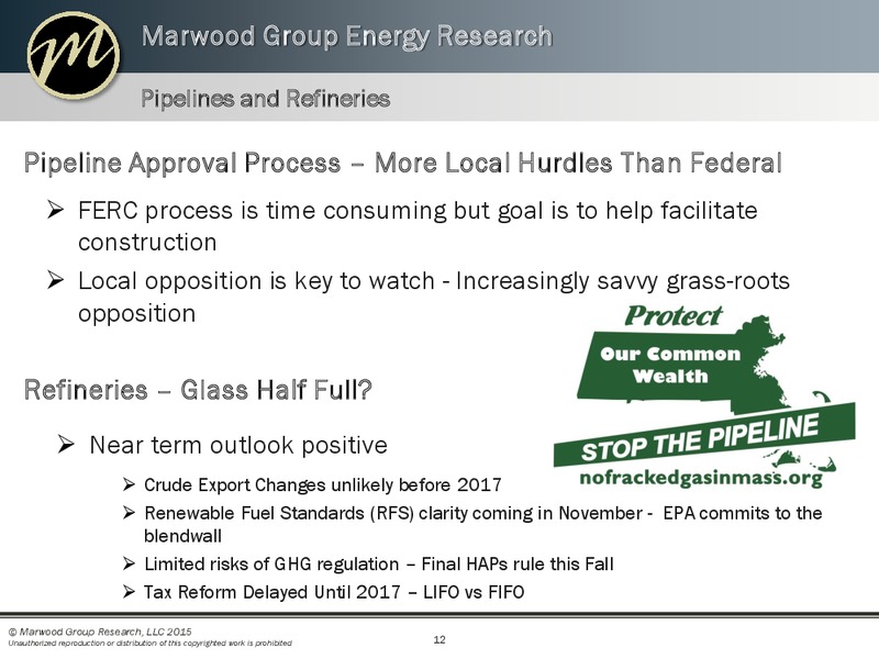 Enercom Conference – Marwood Group – slide 12