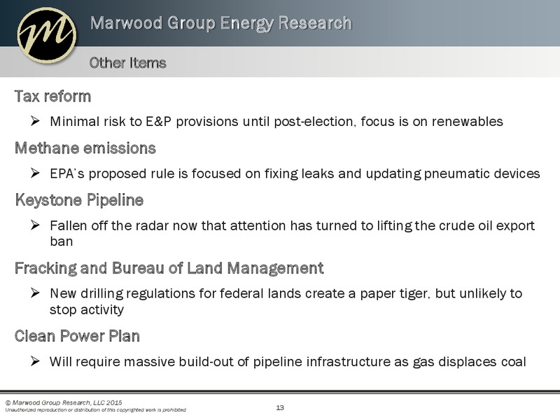 Enercom Conference – Marwood Group – slide 13