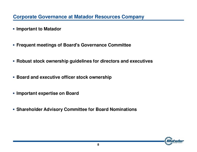 2015 Annual Meeting of Shareholders Presentation – Matador Resources Company – slide 6
