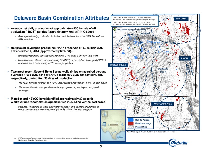 HEYCO Combination Overview – Matador Resources Company – slide 4