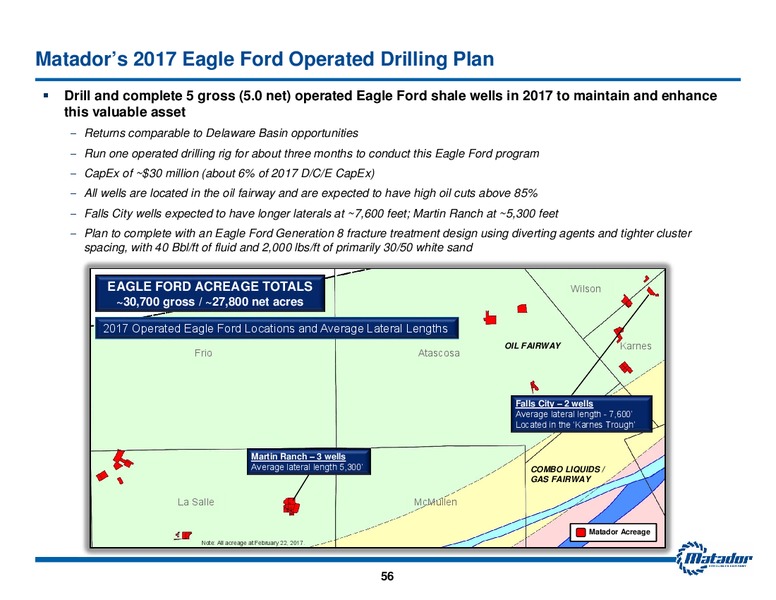 2017 Analyst Day Presentation – Matador Resources Company – slide 55