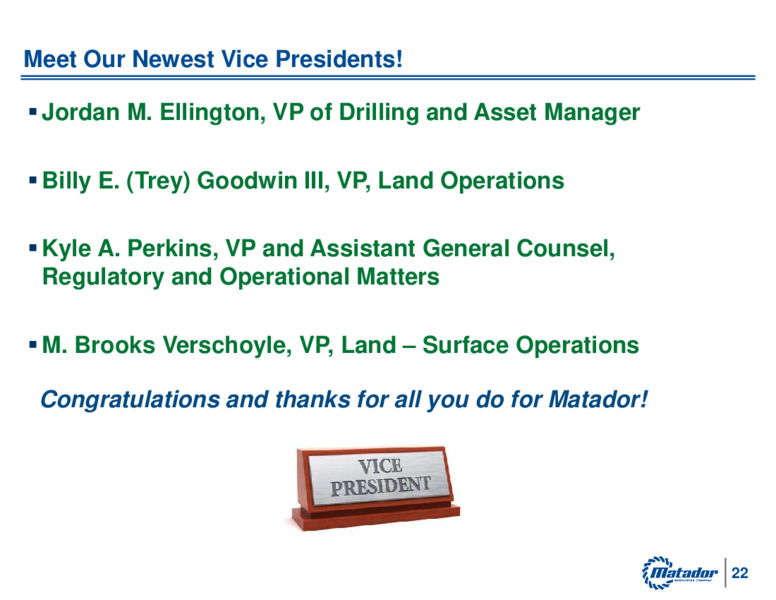 2021 Annual Meeting of Shareholders – Matador Resources Company – slide 21