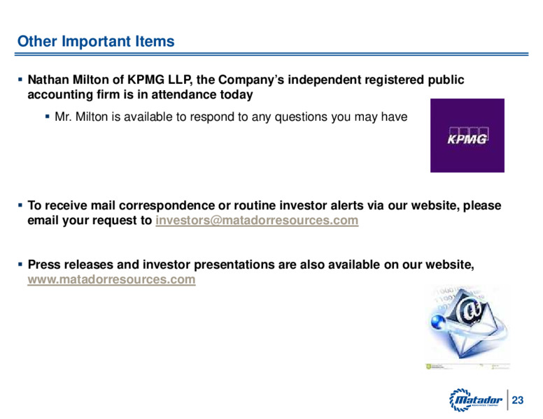 2021 Annual Meeting of Shareholders – Matador Resources Company – slide 22