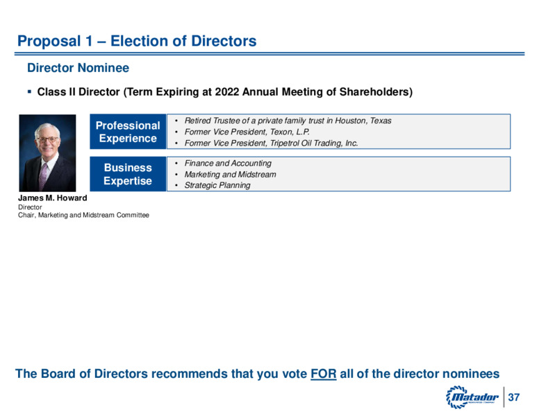 2021 Annual Meeting of Shareholders – Matador Resources Company – slide 36