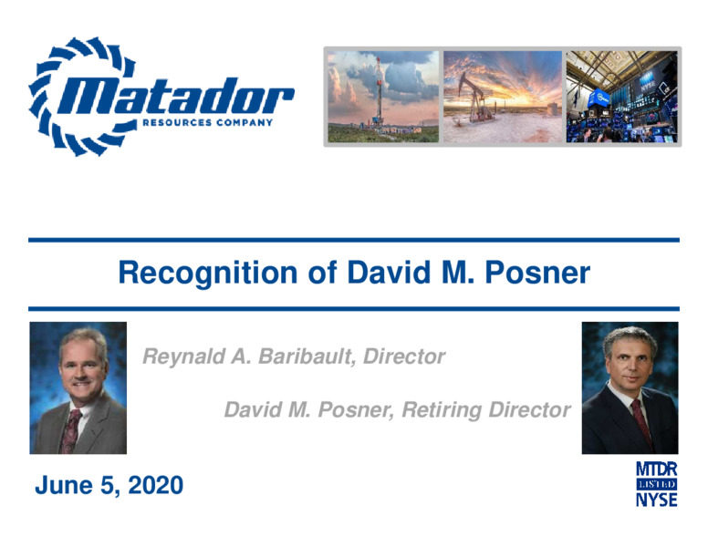Matador Shareholder Presentation   June 5 2020 – Matador Resources Company – slide 48