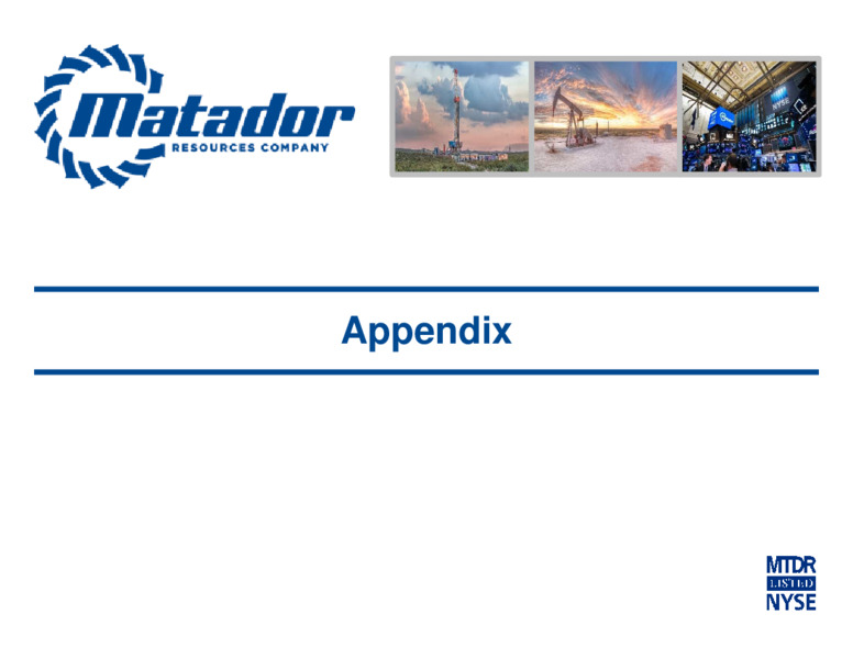 2Q 2020 Earnings Presentation – Matador Resources Company – slide 27
